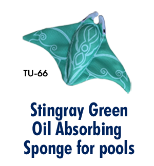 Stingray oil absorbing sponge
